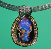 Yowah Picture Opal Pendant
