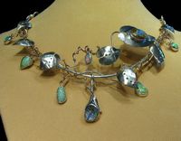 Yowah Nut Opals & Sterling Silver The Fairy Queen's Jewels by Linda George