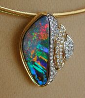 Yowah Opal  Fire and Ice by Christensons Jewellers