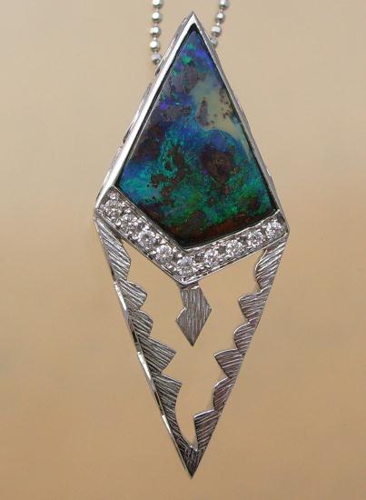 Cutting Edge Yowah opal Pendant